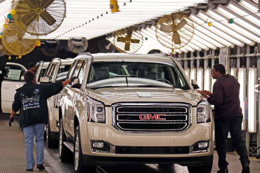  Expansion at companies such as General Motors' assembly plant in Arlington account for some...