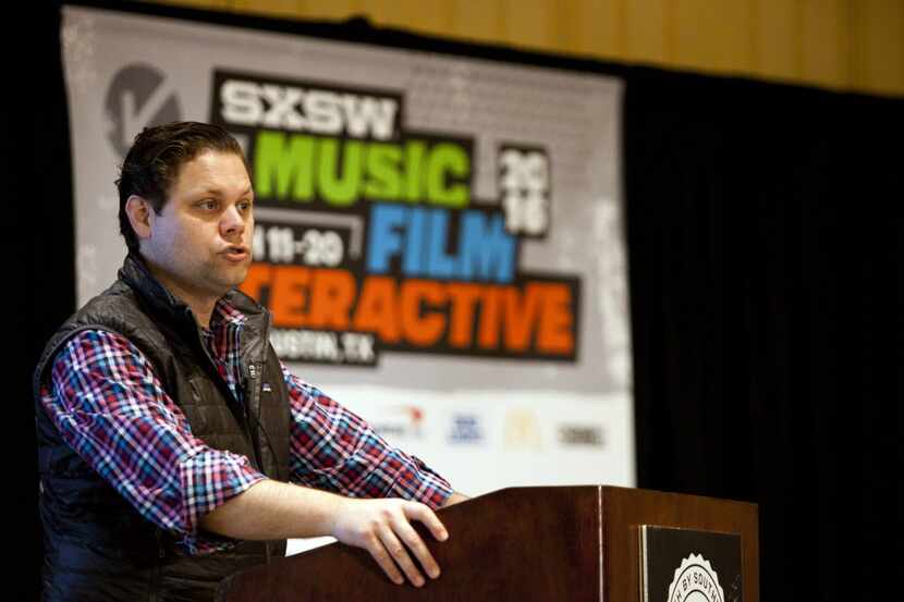 Trey Bowles, the co-founder and CEO of Dallas Entrepreneur Center acted as the emcee during...