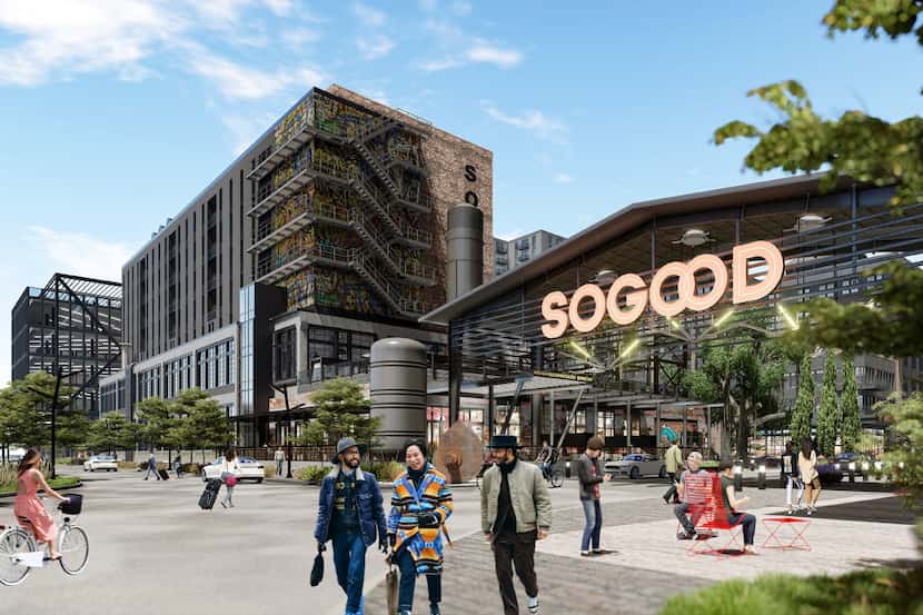 Developers of the SoGood project south of downtown Dallas plan an innovation center,...