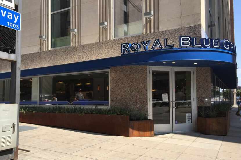 Royal Blue Grocery shares the intersection of Main and Ervay streets in downtown Dallas with...