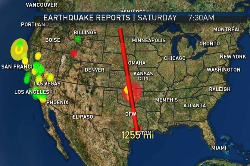 Mapa que indica la ubicación del epicentro del temblor.
