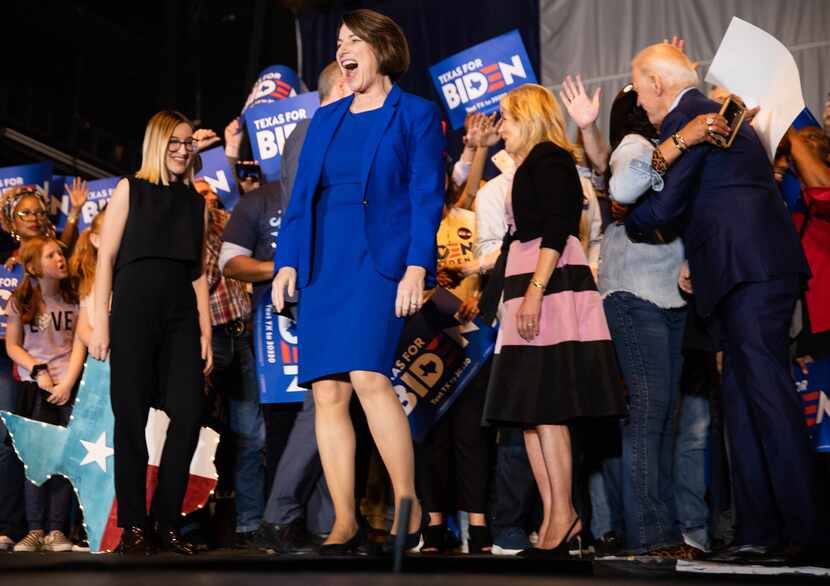 Sen. Amy Klobuchar (D-MN) endorses Democratic presidential primary candidate Joe Biden...
