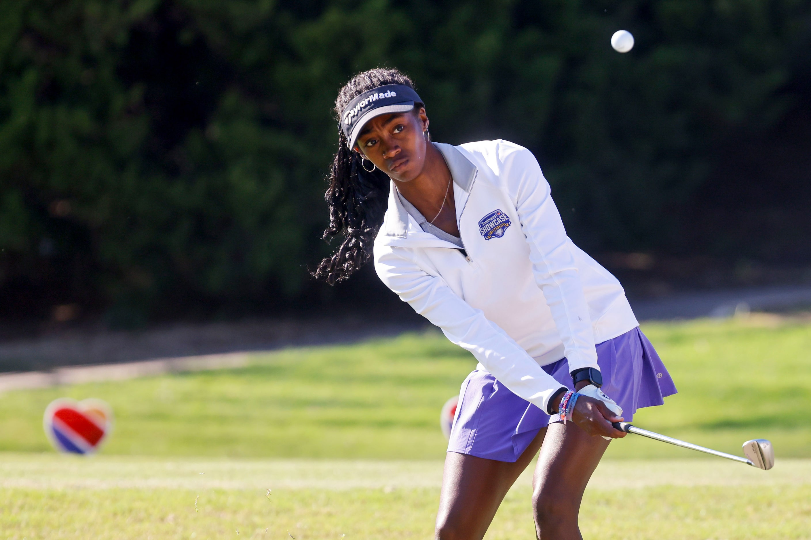 Kennedi Lee of North Carolina A&T, hits on the eighth fairway during the Southwest Airlines...