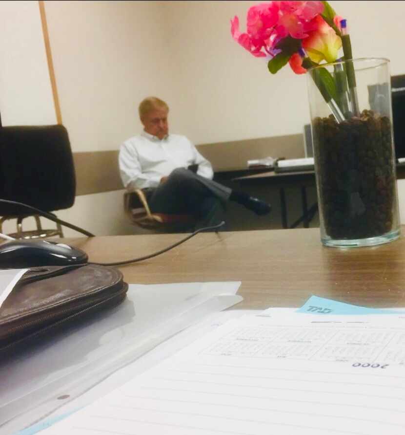 One of the leaders of the Tarrant Appraisal District, Randy Armstrong, sat quietly in a far...
