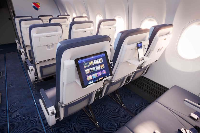 A rendering of Southwest Airlines' new upgrades.