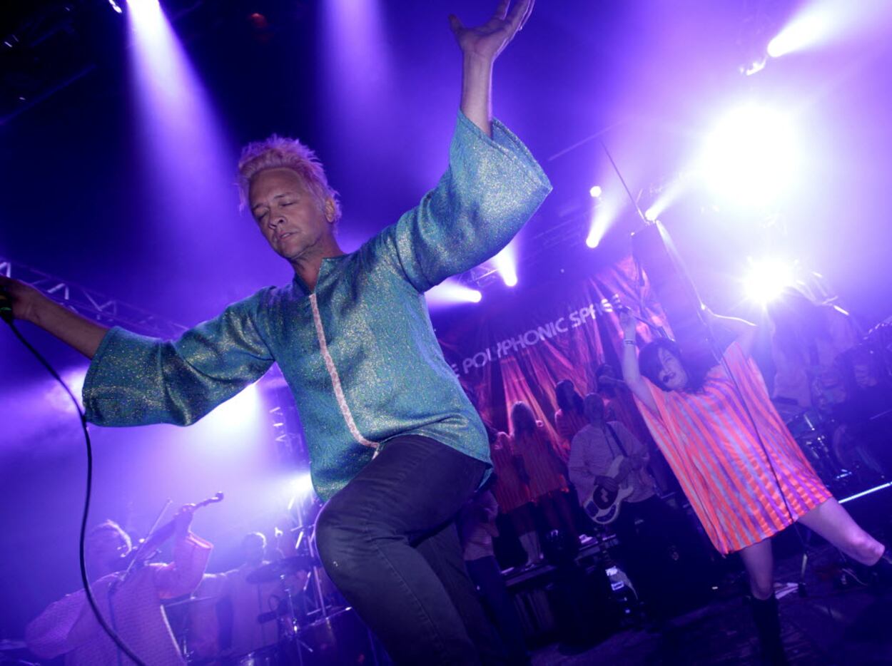 The Polyphonic Spree performs at Granada Theater in Dallas, TX, on Oct. 17, 2015.