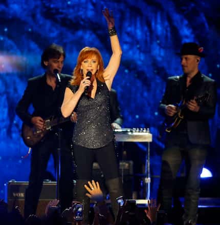 Reba McEntire performs during the 2015 Academy of Country Music Awards Sunday, April 19,...