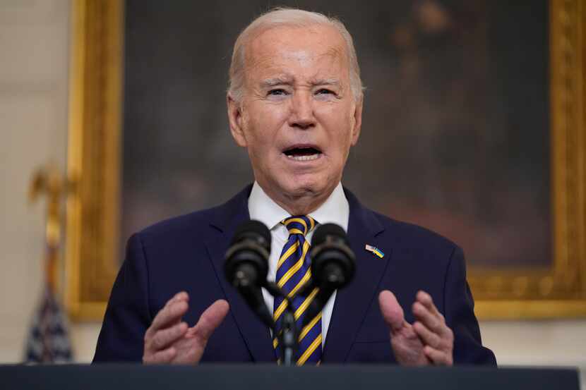 El presidente Joe Biden pronuncia un discurso en la Casa Blanca, el martes 6 de febrero de...