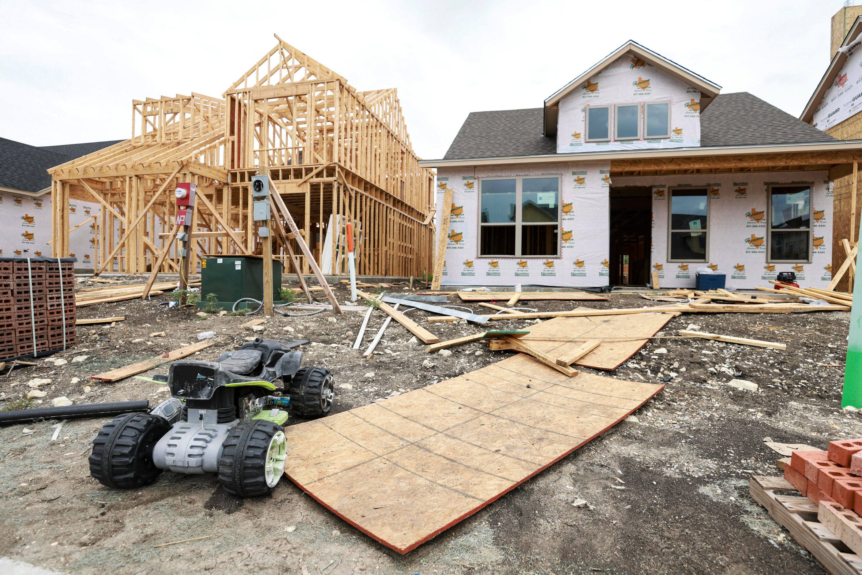 New homes being built in Godley.