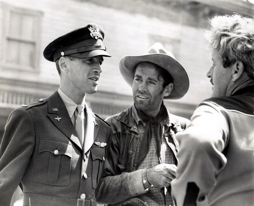 Before deploying overseas in World War II, James Stewart visited his friend Henry Fonda on...