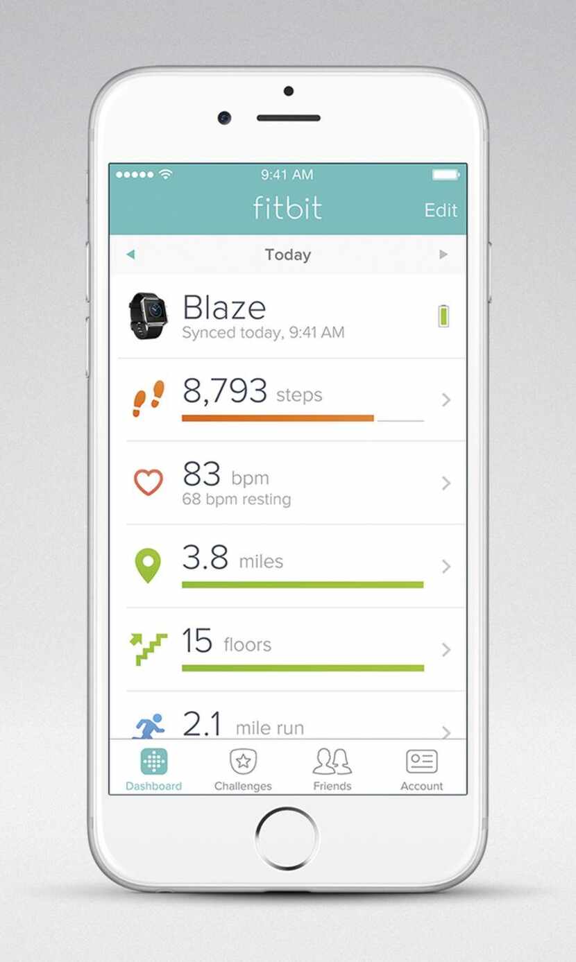 
Fitbit app on iOS
