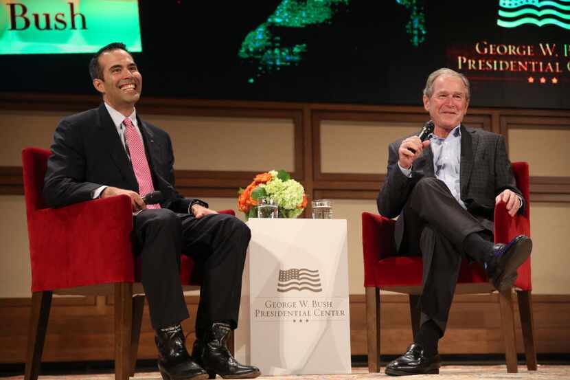 The Bush family, including former President George W. Bush and his nephew, George P. Bush,...