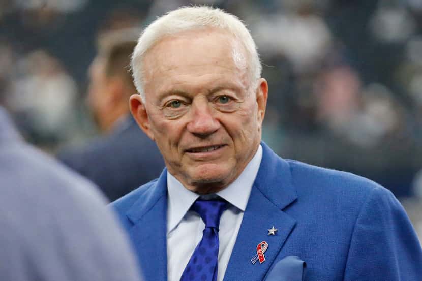 Dallas Cowboys owner Jerry Jones is pictured before the New York Giants vs. the Dallas...