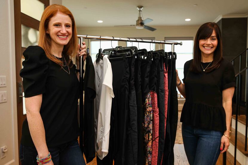 Hillary Cullum (left) and Loren Heller started Berkley Clothing, a luxury maternity fitness...