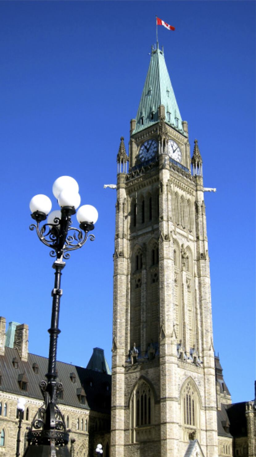 Parliament Hill in Ottawa's historic capital.