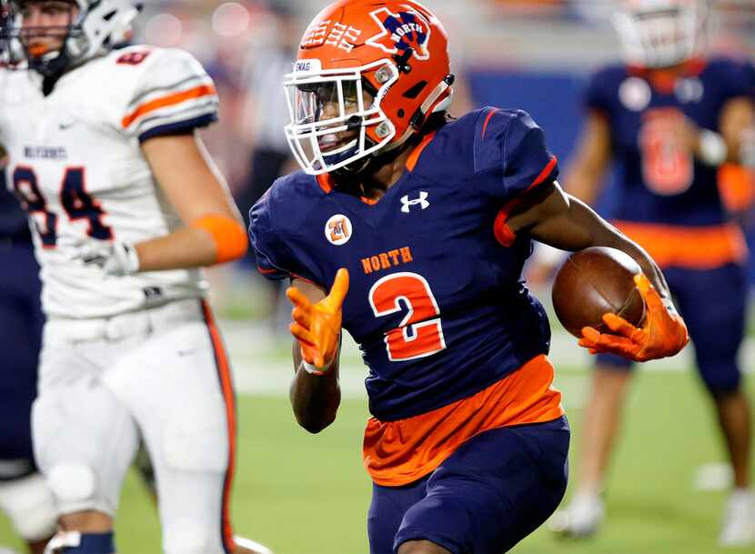 McKinney North wide receiver JJ Henry had 1,397 receiving yards in 2019. (Stewart F....