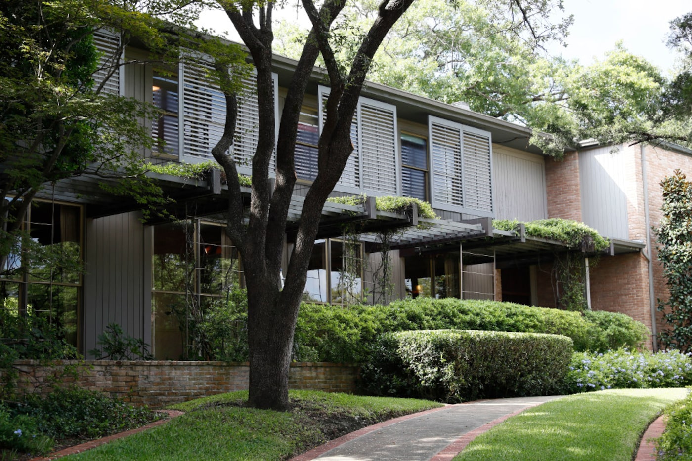 Exterior from the front yard of 3756 Armstrong Ave., which was designed by architect O'Neil...