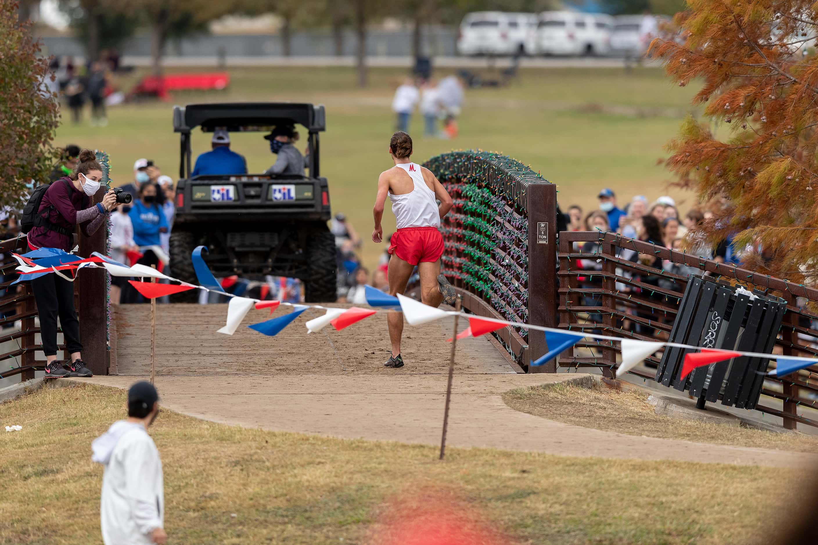 Melissa's Judson Greer (1943) finishes first in the boys UIL Class 4A state cross country...