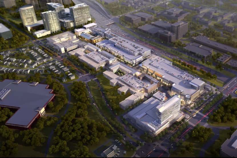 Updated rendering of the $400 million Legacy West Urban Village retail, restaurant,...