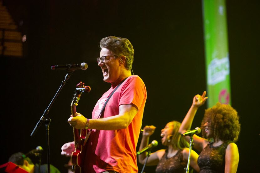MSNBC 'Morning Joe' host and political analyst Joe Scarborough performs with his band at ACL...