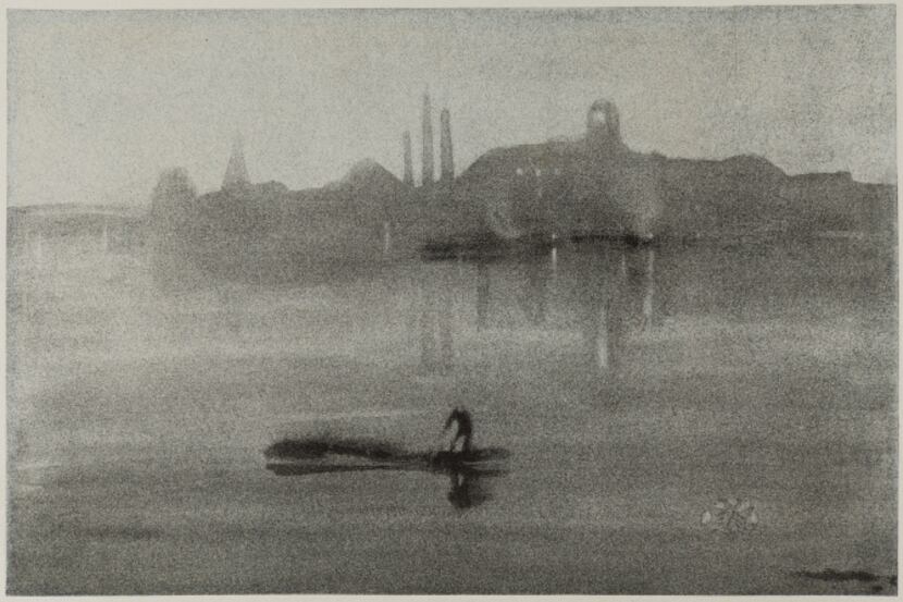 "Nocturne" is part of the "James McNeill Whistler: Lithographs from the Steven L. Block...