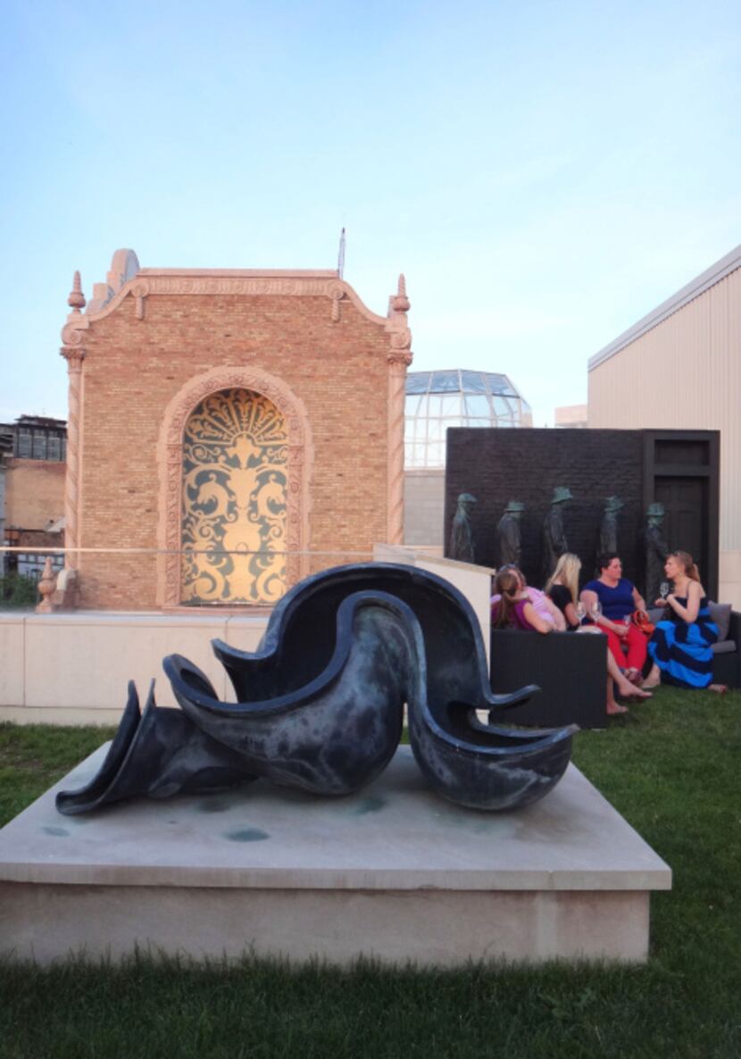 In the rooftop sculpture garden at MMoCA (Madison Museum of Contemporary Art), you can view...