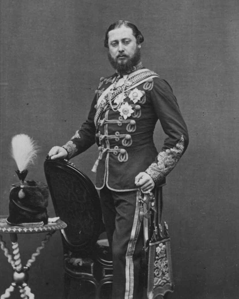 Edward VII, the Prince of Wales, circa 1867, was known for his womanizing and gambling.