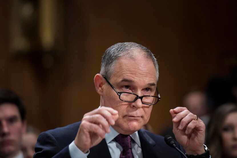Oklahoma Attorney General Scott Pruitt, nominated to lead the Environmental Protection...
