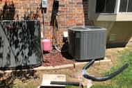 Watchdog Dave Lieber took this photo of the conversion of his home's air conditioning unit...