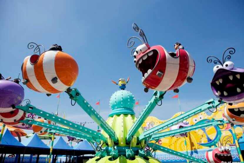 The Silly Swirly Fun Ride is featured in Super Silly Fun Land at Universal Studios Hollywood.