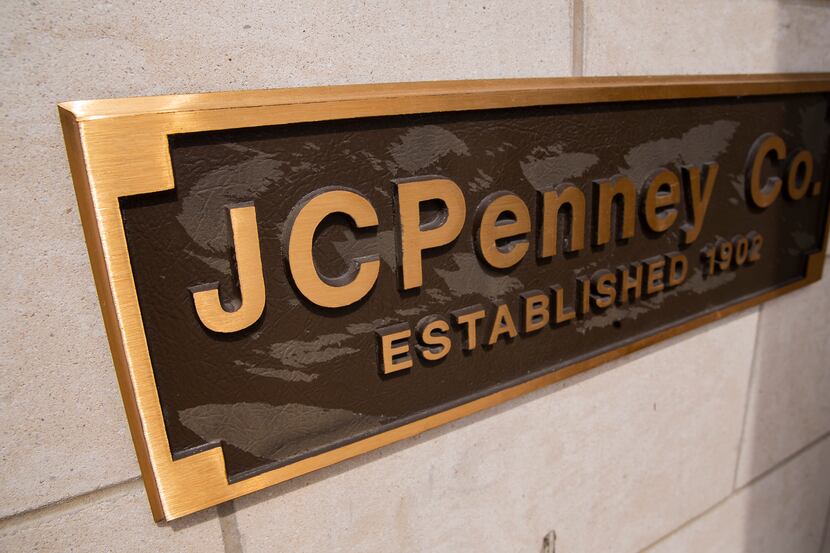 A plaque on the exterior of the J.C. Penney located in the Timber Creek Crossing shopping...