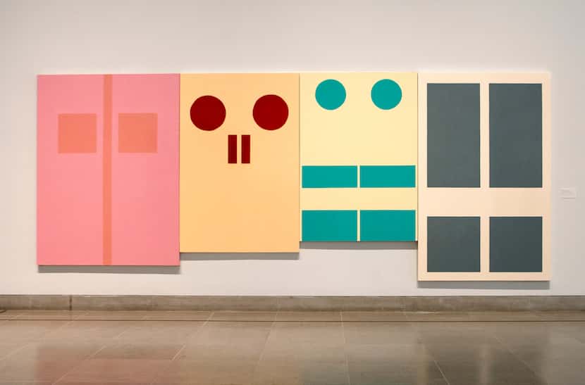Gary Hume's "Four Doors I" is among 54 works featured in "For a Dreamer of Houses" at the...