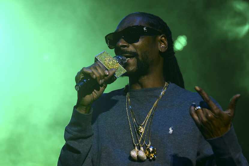 (FILES) This file photo taken on March 11, 2016 shows US rapper Snoop Dogg as he performs at...