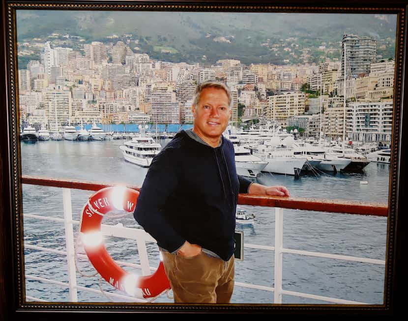 A picture of Brent Earles framed at his home in Carrollton.