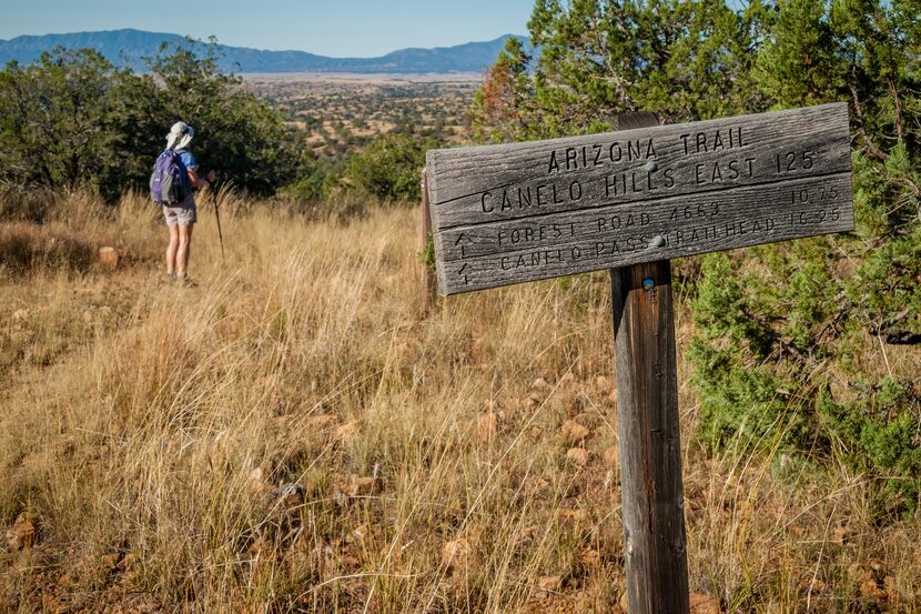 The Arizona National Scenic Trail, or AZT, runs from the state’s Mexican border to Utah.