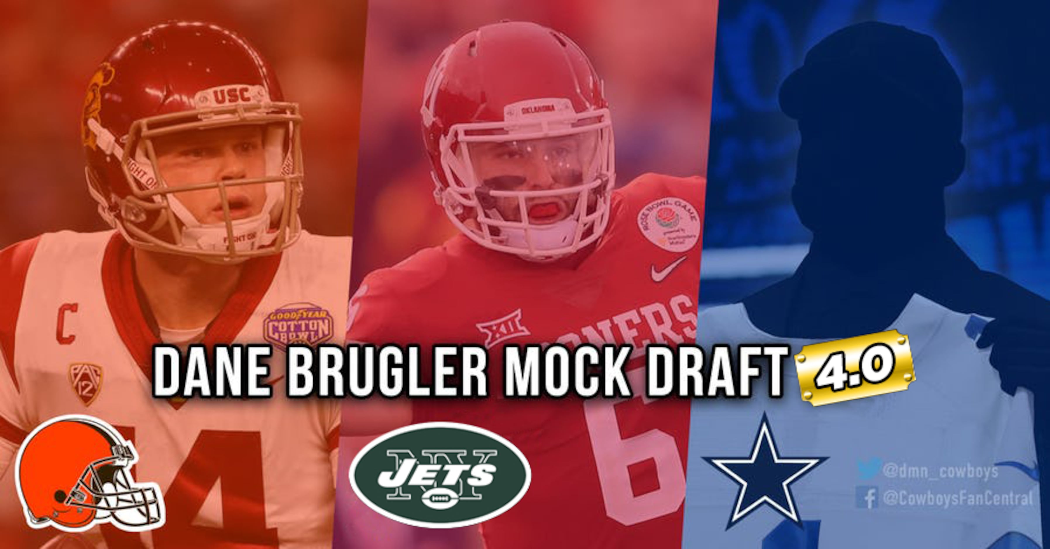 Dane Brugler's mock draft 4.0: Where Baker Mayfield falls; Cowboys