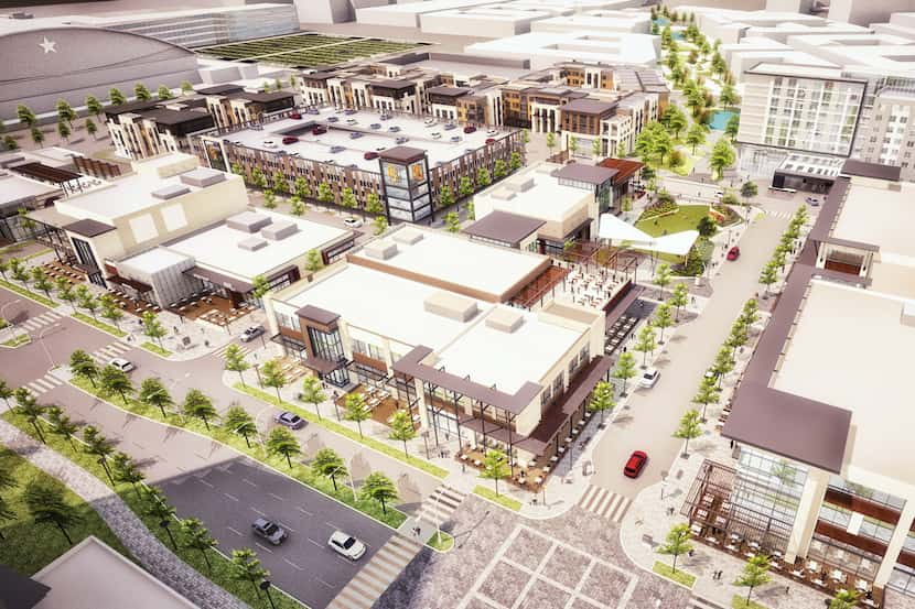 A four-hotel complex in the works in $1 billion Frisco Station project and will be located...