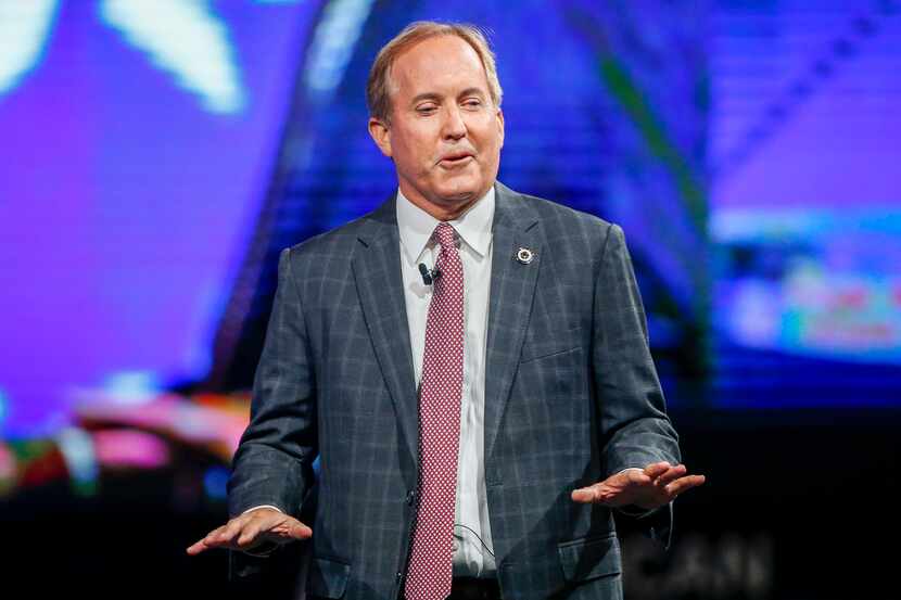 El fiscal general de Texas, Ken Paxton, durante la Conservative Political Action Conference,...