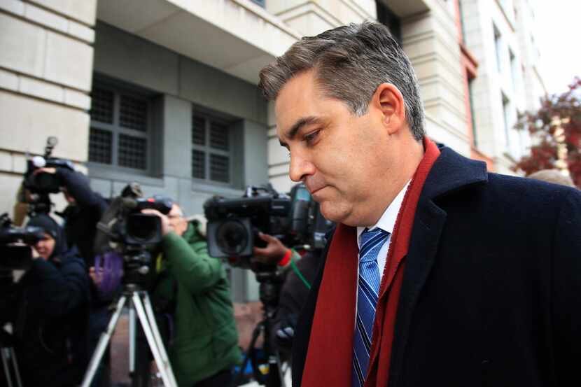 El periodista Jim Acosta de la cadena CNN.(AP)
