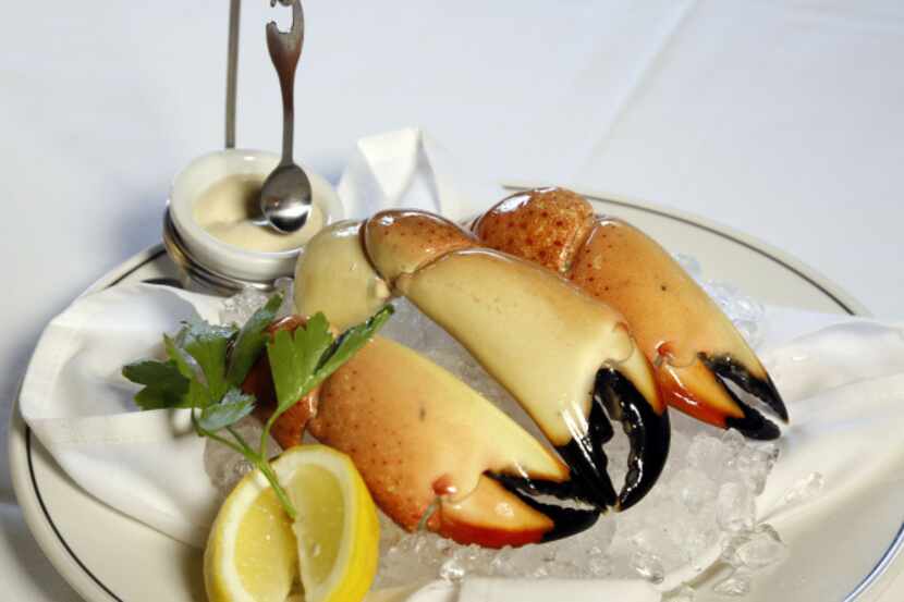 Florida stone crab claws at Truluck's in Dallas