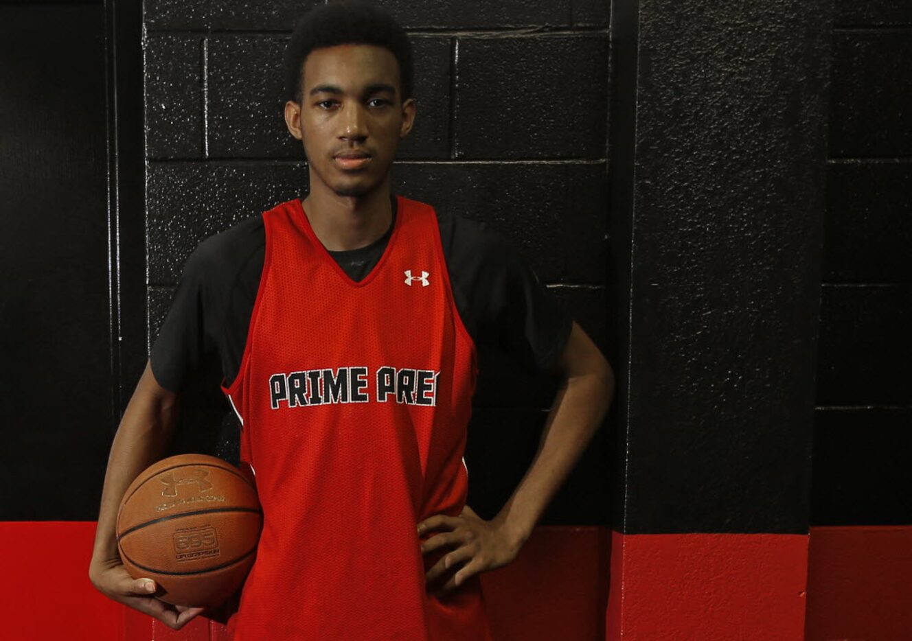 High School basketball player Terrance Ferguson of Prime Prep Academy, photographed on...