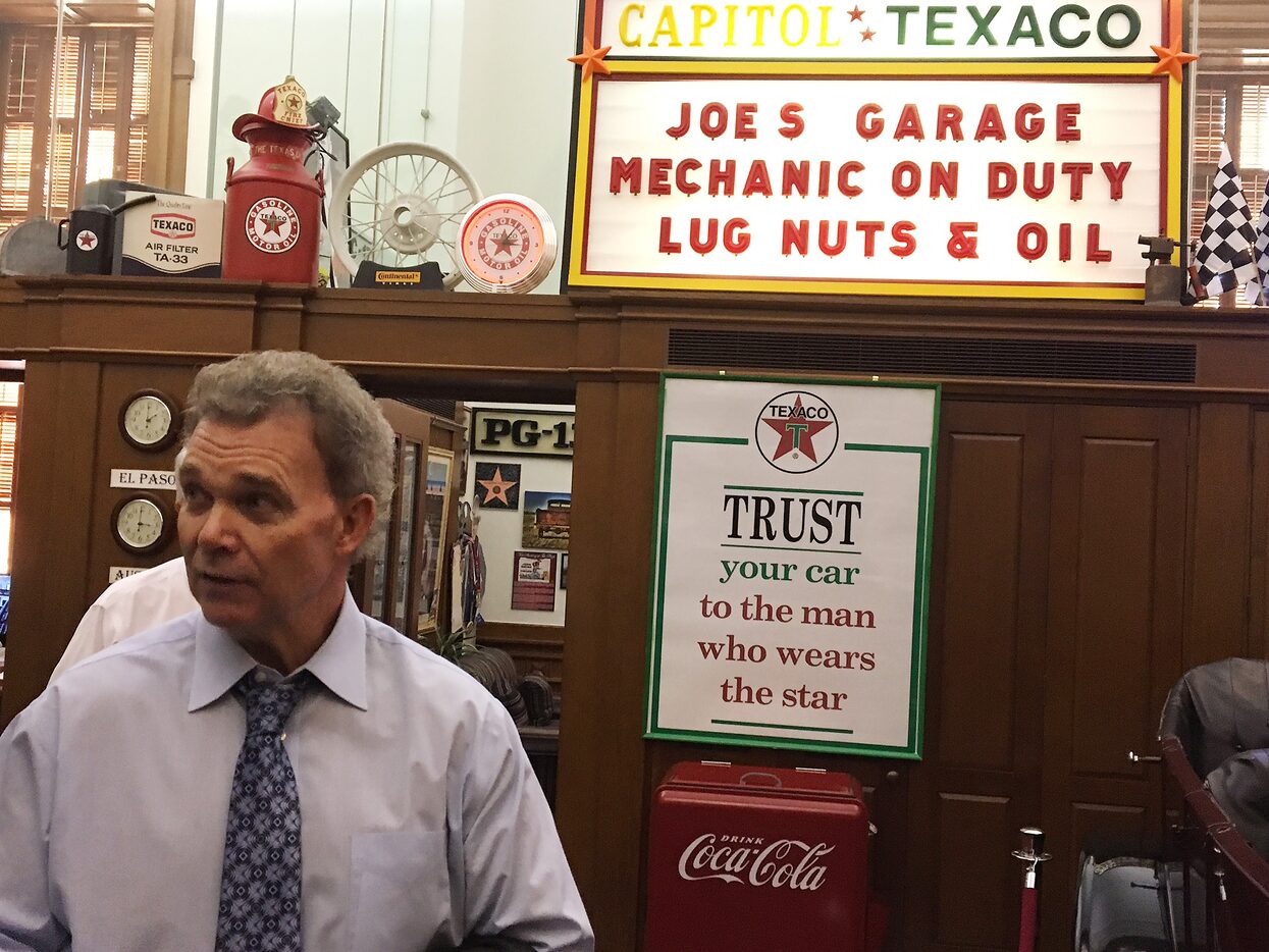 State Rep. Joe Pickett, D-El Paso, used automotive memorabilia collected over 40 years  —...