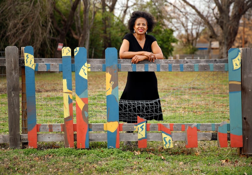 Alendra Lyons is shown at the intersection of Collins Avenue and Clarkson Street in the Mill...