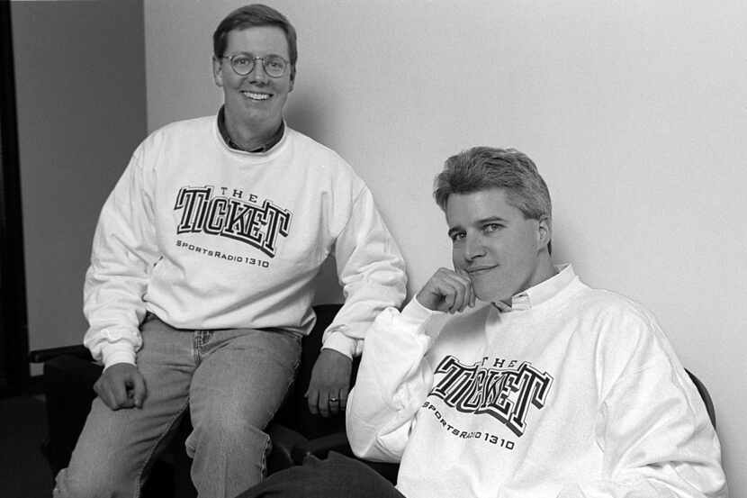 A shot from Dec. 21, 1994, just a month before the launch Dallas' all-sports station The...