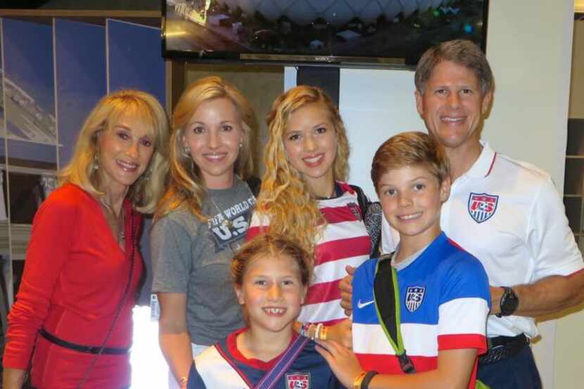 
Clark Hunt (right), owner of FC Dallas, took his family to the World Cup in Brazil,...
