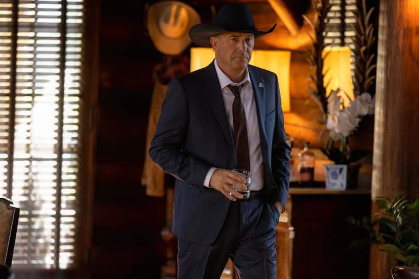This image released by Paramount Network shows Kevin Costner in a scene from "Yellowstone."...