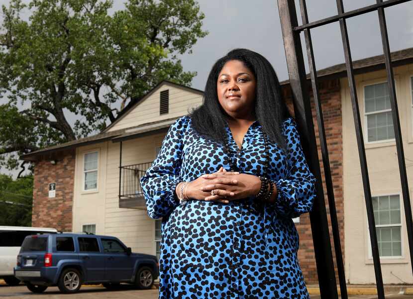 LaTosha Williams returned to the southern Dallas apartments where she used to live.
