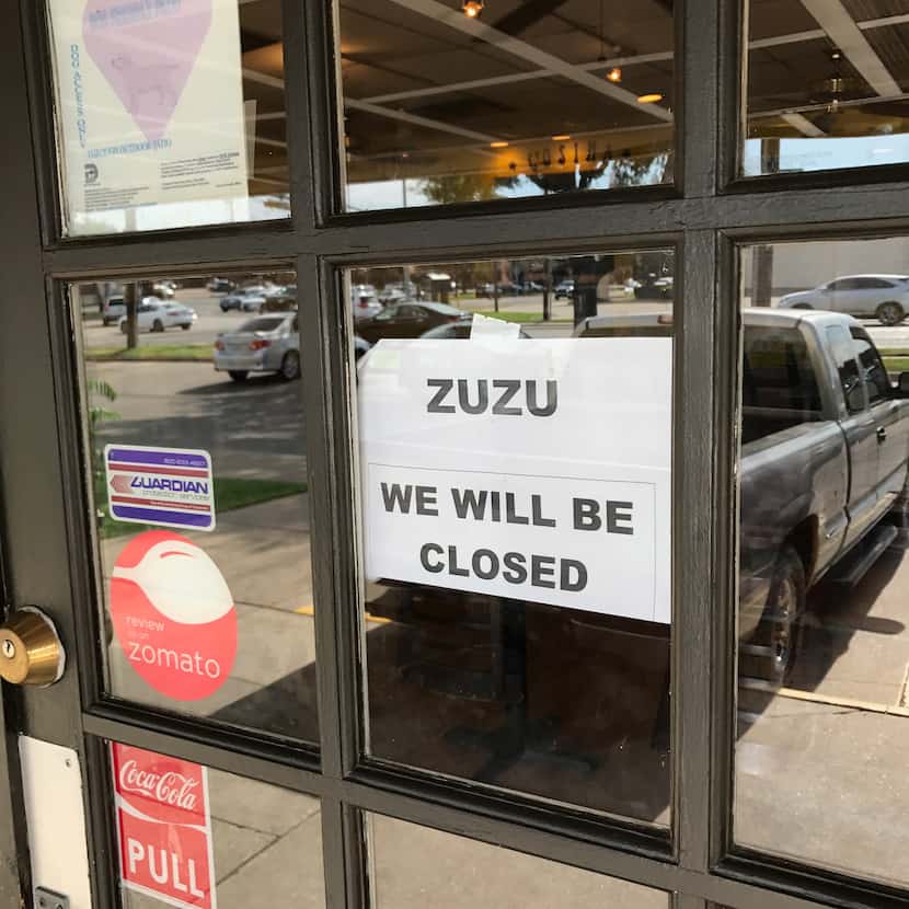 Zuzu in Dallas has closed as of July 23.