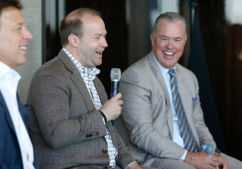 Dan Hunt, President of FC Dallas talks during a panel at the U.S. Conference of Mayors...