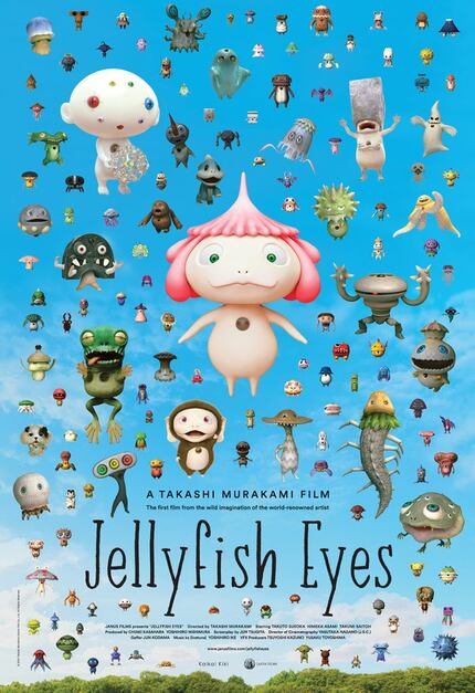 Poster for the film 'Jellyfish Eyes' by Takashi Murakami